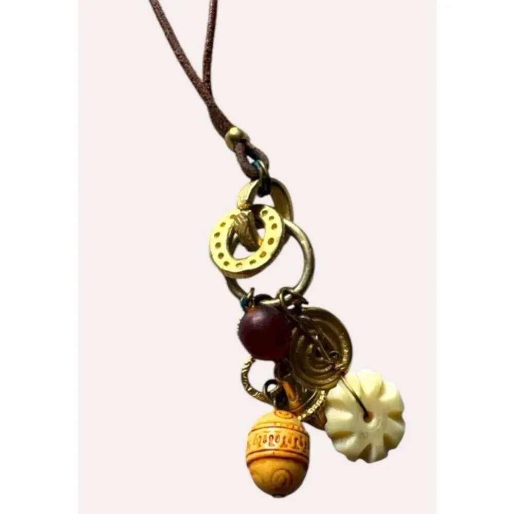 Boho Statement Necklace Bundle Wood Shell Beaded Mixed Lot of 7